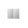 INK SPK2 armoire de toilette – 100 x 74 x 14 cm – 2 portes, portes-miroir double face – Blanc mat SW353377