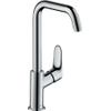 Hansgrohe Focus E2 wastafelkraan - met hoge - draaibare uitloop - inclusief ComfortZone - 240 - hoogglans chroom 0605538