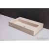 Forzalaqua Taranto wastafel 50x30x8cm RECHTHOEK 1 wasbak Travertin gezoet beige SW67857 Forzalaqua Taranto wastafel 50x30x8cm RECHTHOEK 1 wasbak Travertin gezoet beige SW67857