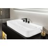 Villeroy & Boch Finion wastafel onderzijde geslepen 1 kraangat 100x47cm ceramic+ met verdekte overloop wit SW106504 Villeroy & Boch Finion wastafel onderzijde geslepen 1 kraangat 100x47cm ceramic+ met verdekte overloop wit SW106504