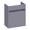 BRAUER Adore meuble de lavabo pour lave-mains - 40x45x22cm - avec 1 porte sans poignée ouvrant vers la droite gris mat SW522673