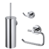 Haceka Kosmos Ensemble WC - 3 pièces - Chrome SW1177005