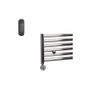 Sanicare HVS Elektrische Radiator - 172x60cm - 822W - met afstandsbediening - thermostaat - chroom - linksonder - chroom SW1210845