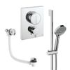 Crosswater MPRO Push Shower Set - 4 Chrome - 200mm - chroom SW1472717