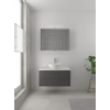 Bruynzeel Combo badmeubelset 90x45cm 1 wasbak 2 lades met spiegelkast met softclose ceramic grafiet SW383577 Bruynzeel Combo badmeubelset 90x45cm 1 wasbak 2 lades met spiegelkast met softclose ceramic grafiet SW383577