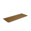 Saniclass Terra plan sous vasque - 120x46x2cm - coins arrondis - bois de sable SW1418398