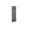 Hansgrohe Axor Citterio C afbouwdeel v. inbouw douchekraan thermostatisch m. plaat v. 2 functiesbrushed black chrome SW1152030