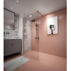 Adema Dawn Douche à l'italienne - 90x200cm - profilé mural - barre de stabilisation - verre clair - or mat SW1443562