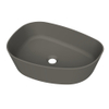 Arcqua Rocker vasque - posé - organique droite - 50x37cm - gris quartz mat SW1209123