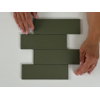 SAMPLE Terravito Nocino wandtegel - 6x18.6cm - Selva mat (groen) SW1221366