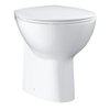 Grohe Bau closetzitting met deksel met softclose met quick release wit SW197126 Grohe Bau closetzitting met deksel met softclose met quick release wit SW197126