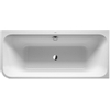 Duravit Happy D.2 Bad half - vrijstaand - 180x80cm - back-to-wall - wit mat antraciet SW297022