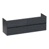 BRAUER Adore Meuble sous-lavabo - 160x46x55cm - 4 tiroirs à fermeture douce - sans poignée - 2 découpes pour siphon - Damascus SW1198332