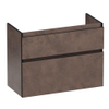 BRAUER Delight Edge meuble de salle de bains pour lavabo peu profond 80 2 tiroirs softclose - sans poignées - 1 découpe pour siphon - Erosion SW1199231
