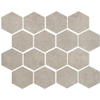 Ceralto Fiorno Mosaic Mozaiektegel - 25x30cm - 9.5mm - gerectificeerd - Grey SW1129930
