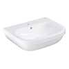 Grohe Euro Keramiek Wastafel - 65x51cm - met kraangat - met overloop - wit SW205896