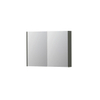 INK SPK2 spiegelkast – 100x74x14 cm – 2 deuren, dubbelzijdige spiegeldeuren – Beton mat SW440113