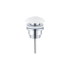 FugaFlow Eccelente Bouchon de vidange à clipser pour lavabo - céramique - blanc mat SW1469081