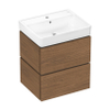 Hansgrohe Xilesa E meubelset 2la 580x470 met Xanuia wastafel 600 Cashmere Oak SW1567301