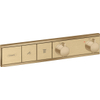 Hansgrohe Rainselect Afbouwdeel - voor inbouw douchekraan - thermostatisch - voor 2 functies - 45.6x90cm - thermostaat - geborsteld brons SW385575