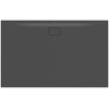 Villeroy & Boch Ecora douchebak - 160x100x3.5cm - afvoer lange zijde - anthracite (antraciet) SW1558987