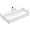 Villeroy & Boch memento 2.0 wastafel onderzijde - geslepen - 80x47cm - zonder overloop - 1 kraangat CeramicPlus - White Alpine (glans wit) SW358455