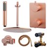 Adema Shower inbouwdoucheset 30cm hoofddouche met plafondbevestiging compleet geborsteld koper SW519679 Adema Shower inbouwdoucheset 30cm hoofddouche met plafondbevestiging compleet geborsteld koper SW519679
