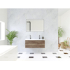 HR Matrix ensemble de meubles de salle de bain 3d 100cm 1 tiroir sans poignée avec cadre couleur charleston avec vasque fine 2 trous de robinetterie blanc SW857080