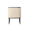 Brabantia Bo Touch Bin Poubelle - 36 litres - seau intérieur en plastique - soft beige SW1117500