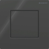 Plaque de commande urinoir Geberit type 01 - pneumatique - carré - Noir profond RAL 9005 SW1237049