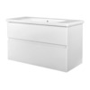 Best Design Quick Greeploos meubel onderkast en wastafel 100 cm glans wit SW280232 Best Design Quick Greeploos meubel onderkast en wastafel 100 cm glans wit SW280232