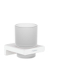 Hansgrohe Addstoris Porte-gobelet avec verre Blanc mat SW651371