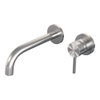 BRAUER Stripe Mitigeur lavabo encastré - bec courbé et rosaces - modèle A1 - couleur inox brossé PVD SW1435026