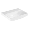 Lavabo Grohe Euro céramique 55cm sans trou de robinet sans trop-plein blanc alpin SW1234890