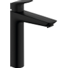 Hansgrohe Logis 1 greeps wastafelkraan - 190 met trekwaste - mat zwart SW918529