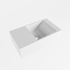 Mondiaz TYNE fontein - 40x23x12cm - wasbak rechts - 0 kraangaten - solid surface Talc mat SW704669