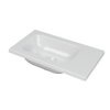 INK Enter lave-mains - 40x22x1.6cm - porcelaine - sans trou robinet - blanc brillant SW693001