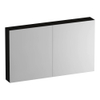 BRAUER Impress spiegelkast – 119x70x15 cm – 2 deuren, dubbelzijdige spiegeldeuren – Timber Black SW1199026