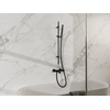 FortiFura Calvi Mitigeur baignoire - avec barre curseur - douchette stick - flexible lisse - noir mat SW997393