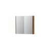 INK SPK2 armoire de toilette – 80 x 74 x 14 cm – 2 portes, portes-miroir double face – Chêne massif SW353382