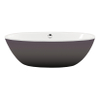 Xenz Britt vrijstaand bad 190x94x60 bicolor wit/antraciet incl. 7006 badafvoer/vulcombinatie oud koper SW380159 Xenz Britt vrijstaand bad 190x94x60 bicolor wit/antraciet incl. 7006 badafvoer/vulcombinatie oud koper SW380159
