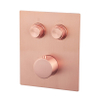 Wiesbaden caral click pro kit de garniture thermostat encastré 2 voies cuivre brossé SW717351