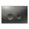 Saniclass bedieningplaat met dualflush frontbediening voor Geberit UP100 inbouwreservoir 24.6x16.4cm mat antraciet SW522605 Saniclass bedieningplaat met dualflush frontbediening voor Geberit UP100 inbouwreservoir 24.6x16.4cm mat antraciet SW522605