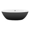 Xenz Britt vrijstaand bad 190x94x60 bicolor edelweiss/ebony incl. 7006 badafvoer/vulcombinatie inox SW380277 Xenz Britt vrijstaand bad 190x94x60 bicolor edelweiss/ebony incl. 7006 badafvoer/vulcombinatie inox SW380277