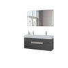 Bruynzeel Mino badmeubelset 120x56x38cm met spiegel grafiet SW112836 Bruynzeel Mino badmeubelset 120x56x38cm met spiegel grafiet SW112836