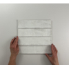 ÉCHANTILLON Terravito Dalmira Carrelage mural - 7.5x30cm - Rectangle - 8.6mm - White SW736417