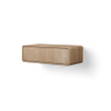 Looox Wooden Rounded – Meuble de salle de bains – 30 × 100 × 46 cm – 1 tiroir – chêne gris SW1481864