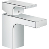 Hansgrohe Vernis Shape 1 greeps wastafelkraan - 70 zinc - zonder afvoer - hoogglans chroom SW651638