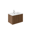 Crosswater Limit Ensemble meuble salle de bains - 70x45x45cm - 1 tiroir - vasque en céramique - Royal Walnut SW1126189
