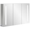Villeroy en Boch My View 14+ spiegelkast met 3 deuren met LED verlichting verticaal 120x75x17.3cm incl. afsluitbare medicijnbox 1025446 Villeroy en Boch My View 14+ spiegelkast met 3 deuren met LED verlichting verticaal 120x75x17.3cm incl. afsluitbare medicijnbox 1025446